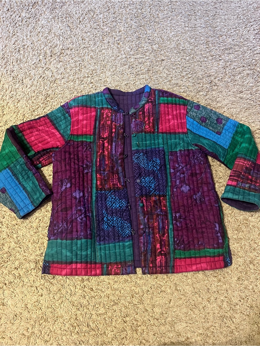 Patchwork Reversible Quilted Jacket